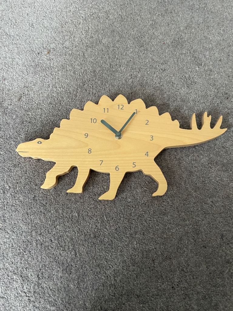 Kids dinosaur clock