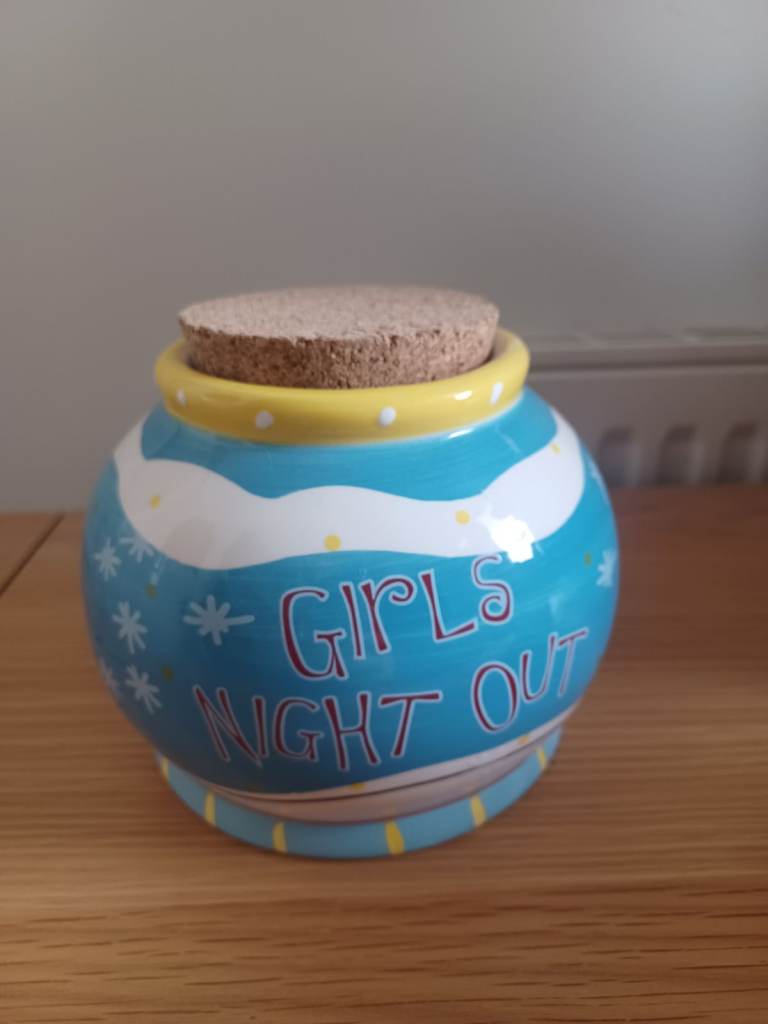 Girls Night Out Ceramic Pot with Lid
