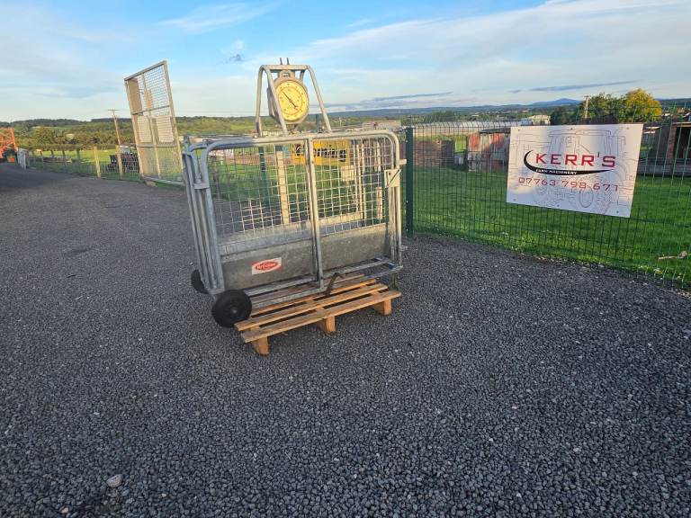 Ritchie galvanised lamb weigh scales farm livestock tractor 