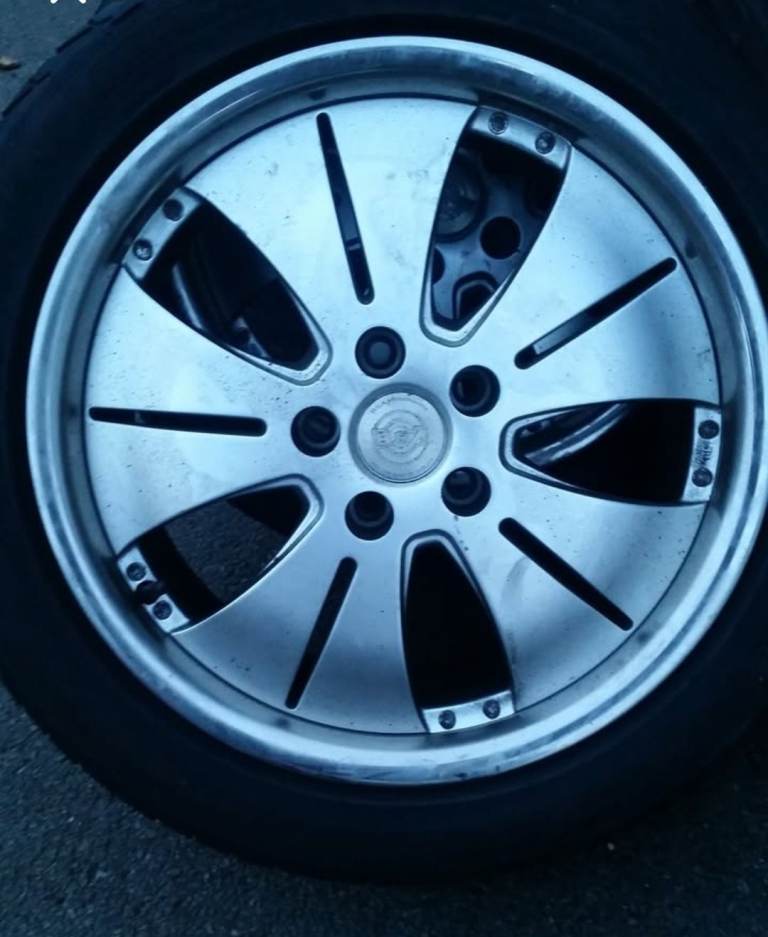 Alloy wheels 5x110 with tyres 17" also fits 5x112 cars