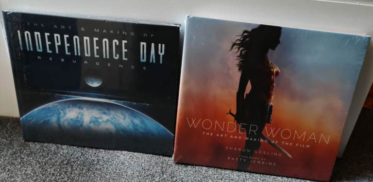 The Art and Making of Independence Day & Wonder Woman Books - New & Sealed