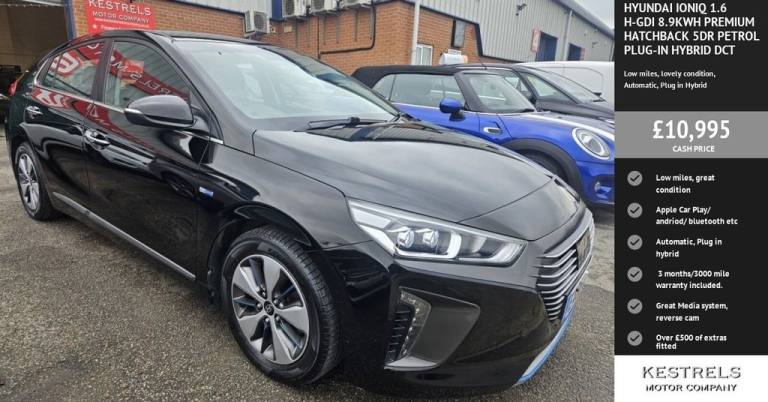 2018 Hyundai IONIQ 1.6 h-GDi 8.9kWh Premium Hatchback 5dr Petrol Plug-in Hybrid DCT Euro 6 (s/ Ha...