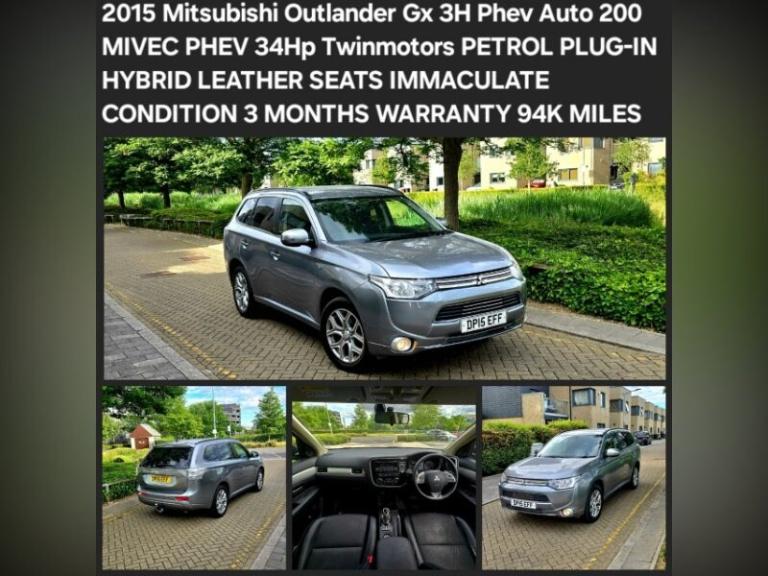 2015 Mitsubishi Outlander S.U.V GX3 PETROL PLUG-IN HYBRID FREE 3 MONTHS WARRANTY  ESTATE Petrol P...