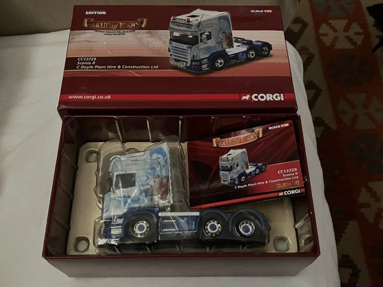 Rare Corgi CC13729 Scania R – C Doyle Plant Hire and Construction Ltd