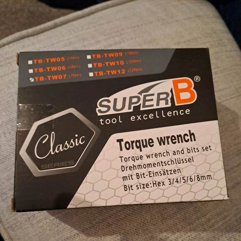 SuperB Classic Series Torque Wrench and Bit Set