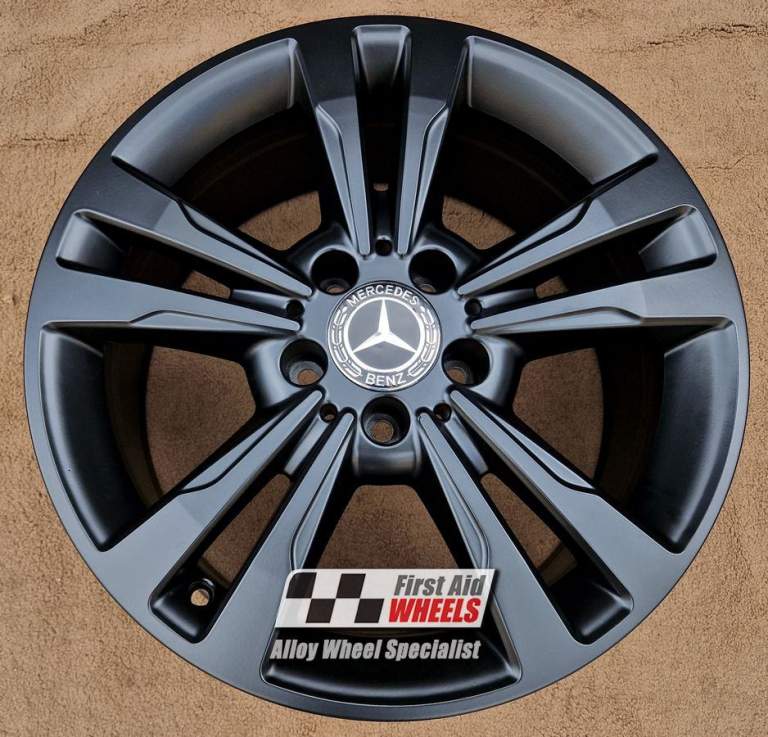 R392BS Swap for Ours MERCEDES E CLASS W212 4x 17'' GENUINE SATIN BLACK ALLOY WHEELS
