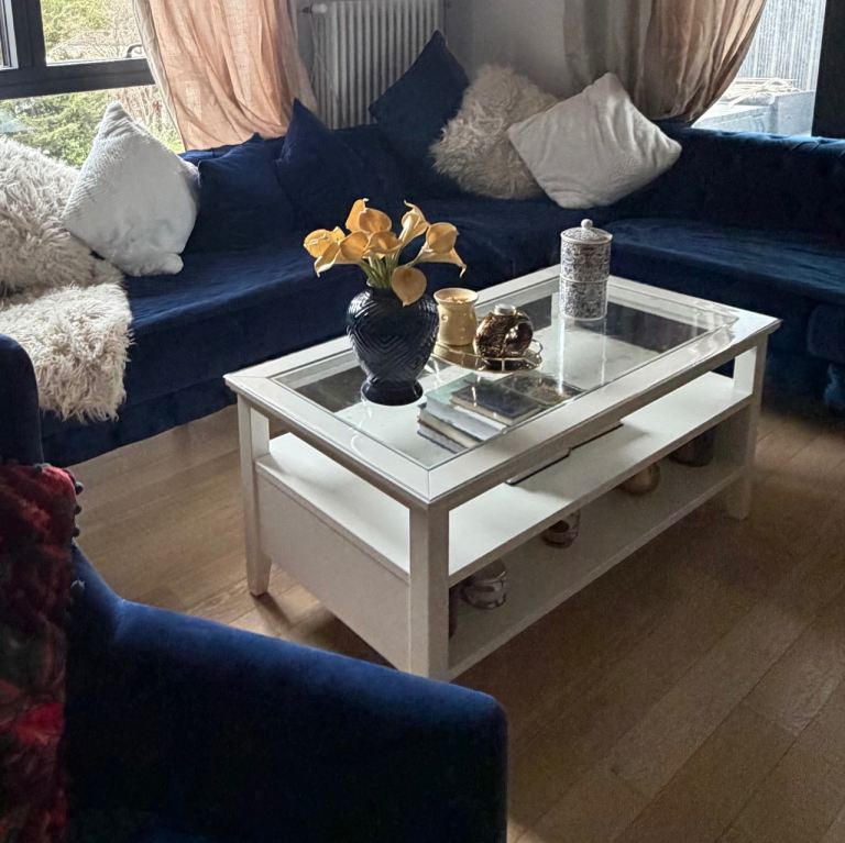 IKEA LIATORP Coffee Table – White/Glass