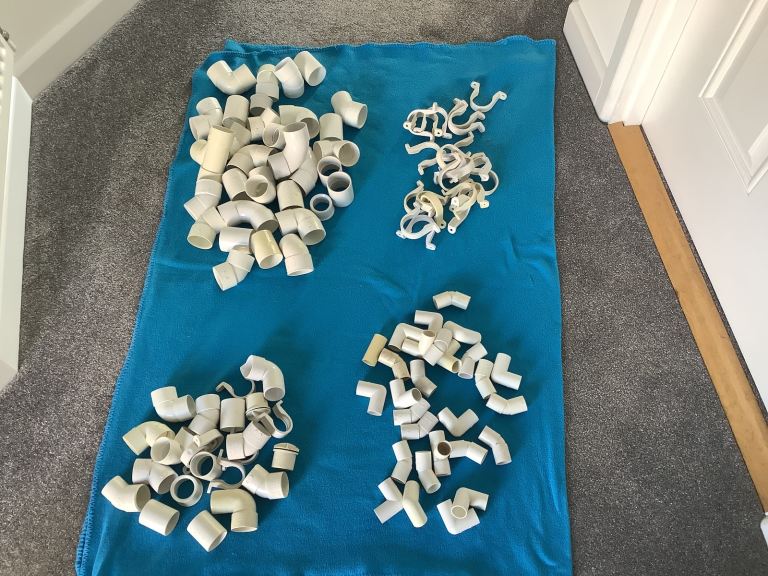 Assorted plumbing solvent weld waste and overflow fittings