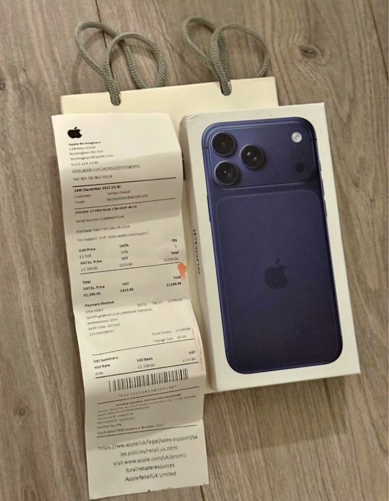 iPhone 17 Pro Max 1TB - Blue, Unlocked
