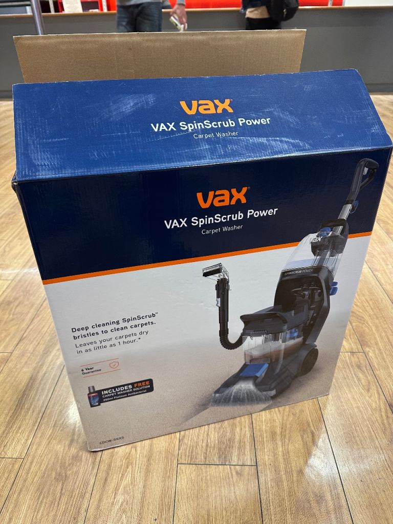 Vax SpinScrub Power Plus Carpet Cleaner CDCW-SSXA (Brand New)