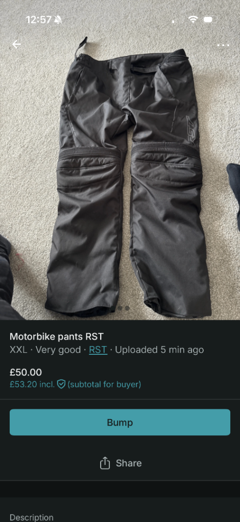 RST motorbike pants