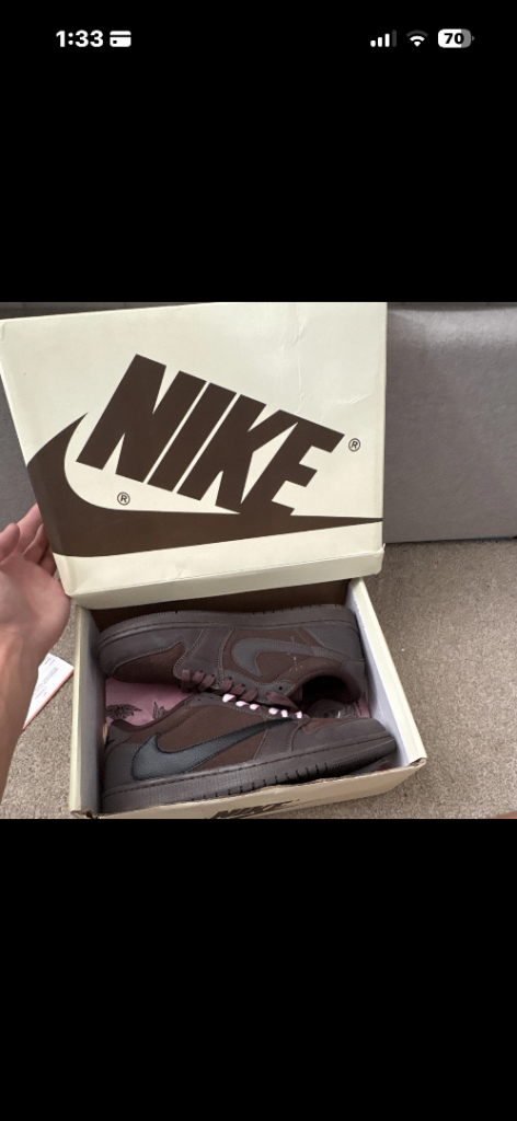 Nike Jordan 1 Low Travis Scott – Brown, brand  New