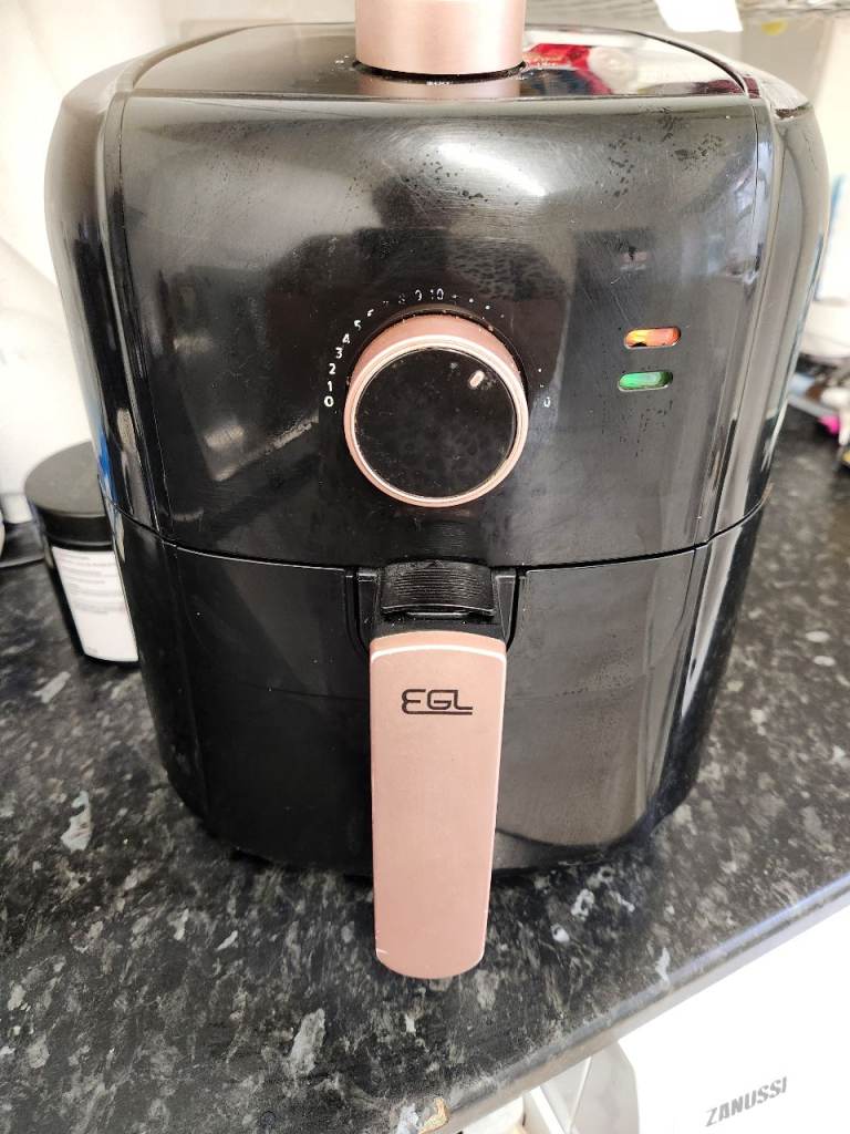 EGL Black & Rose Gold Air Fryer, Good Condition