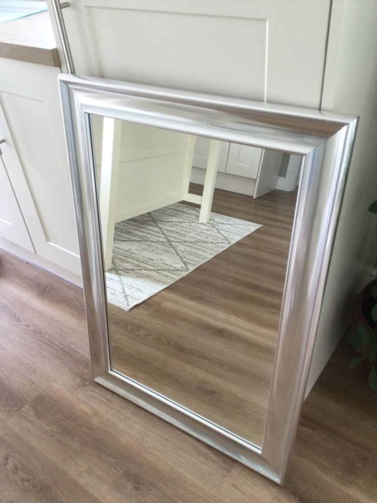 Large silver mirror