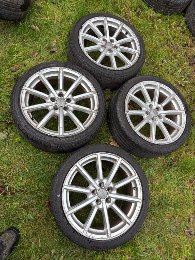 2011 Audi A1 8X - 17 Alloy Wheels with Tyres  - 8X0 601 025 Genuine Rims 17”