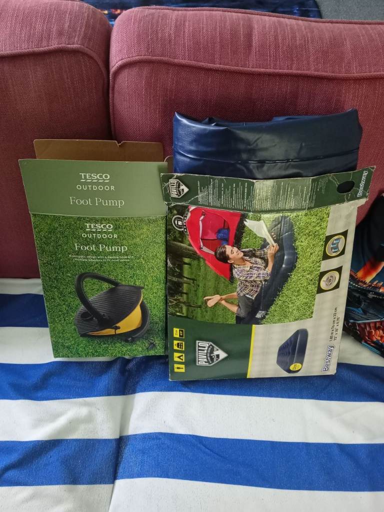 Airbed and pump