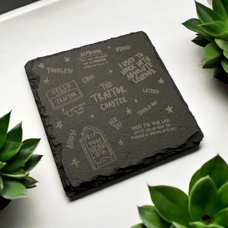Traitor Slate Coaster | Colleague | Friend | Funny Coaster | New Job | Leaving Work |
