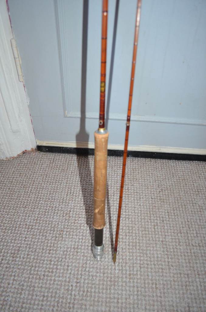 A.E. Rudge & Son Vintage Fishing Rod FLY ROD  with its case