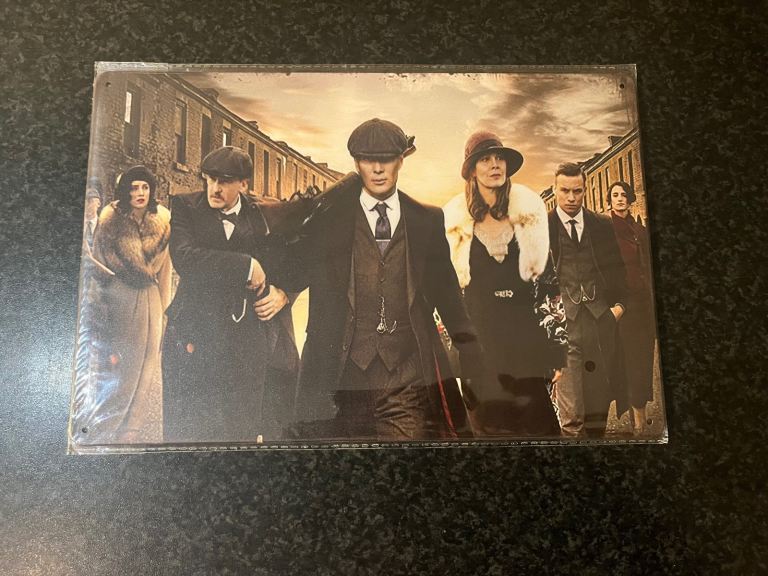 Vintage Style Sign Metal 30cm x 20cm Brand New, Peaky Blinders Man/Women Cave.