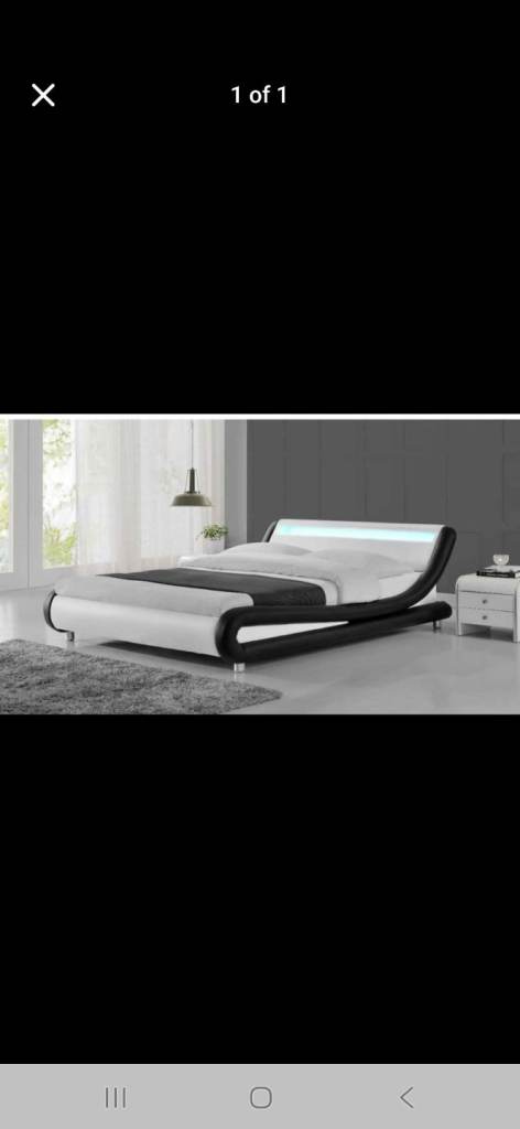 Led kingsize bed 