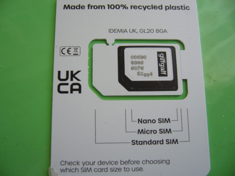 giffgaff sim card 