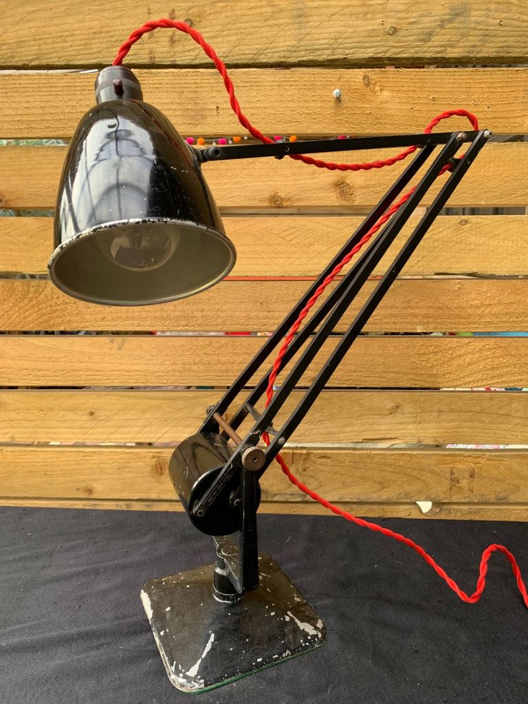 image for SOLD  HADRILL HORSTMANN Counter Balance Anglepoise Industrial Table Desk Lamp 40s
