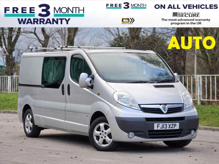 2013 Vauxhall Vivaro 2.0CDTI [115PS] Sportive D/cab 2.9t Tecshift Euro5 PANEL VAN DIESEL Automatic