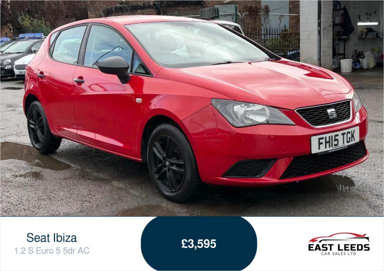 2015 SEAT Ibiza 1.2 S Euro 5 5dr AC Hatchback Petrol Manual
