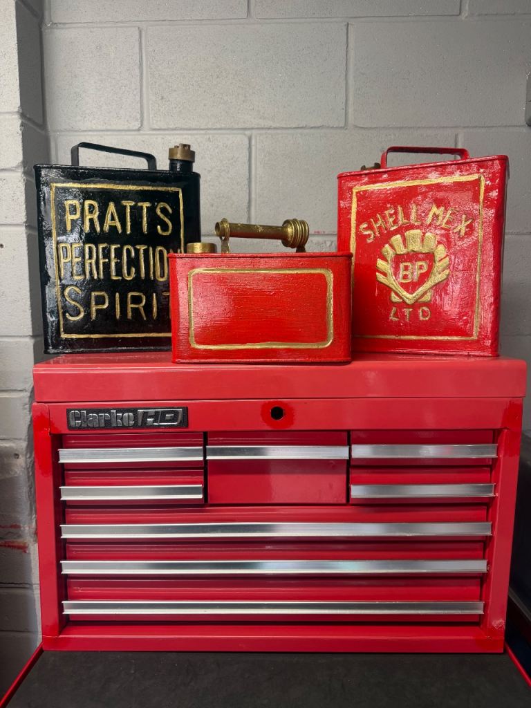 Vintage Style Petrol Cans - Decorative Collection