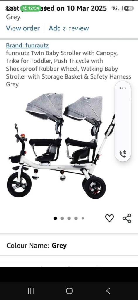 Brand New Double Toddler Trike Stroller