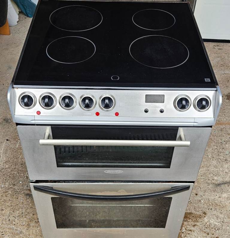 60cm Creda silver Electric cooker 
