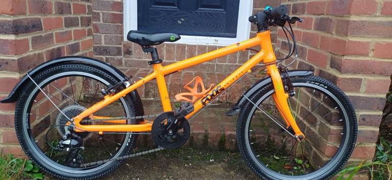 image for Serviced 2023 Frog 55 20" wheel girls boys kids orange bike Excellent condition 