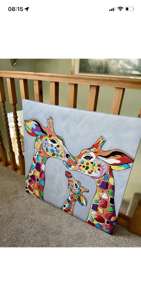 STEVEN BROWN ANDY & AMY MCZOO AND THE WEAN 30"X 30" CANVAS PRINT WALL ART