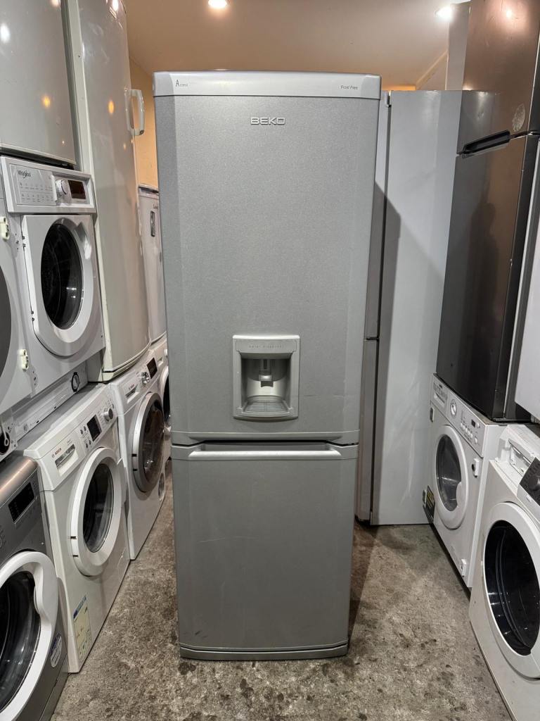 Beko Silver Colour With Water Dispenser Fridge Freezer With Free Delivery 🚚 