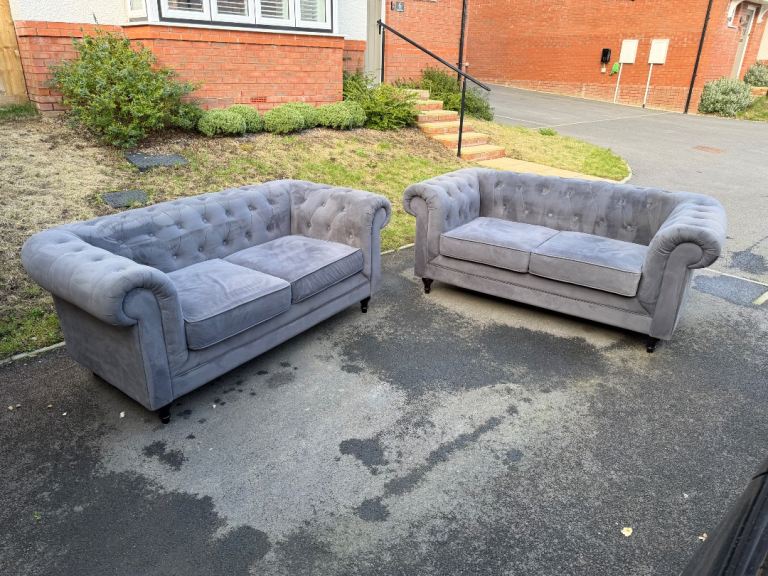 Chesterfield sofas x 2