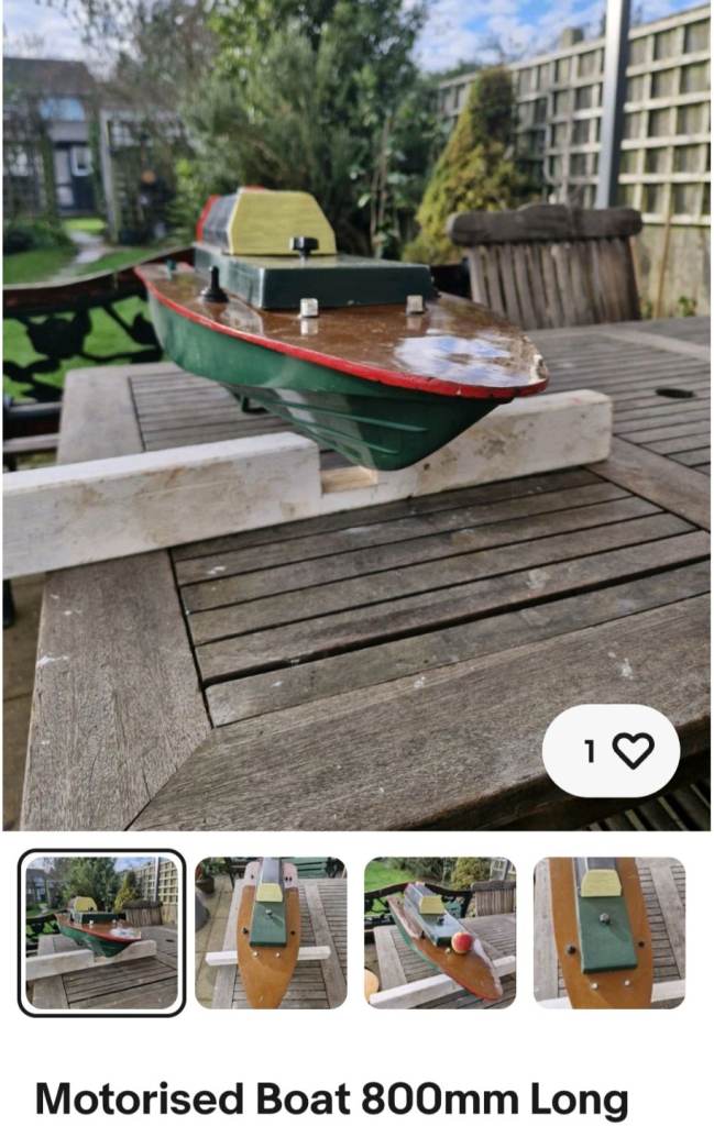 800mm long model boat