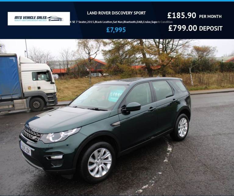 LAND ROVER DISCOVERY SPORT 2.2 SD4 SE 7 Seater,4X4,2015,Leather,Sat Nav,Bluetooth,Superb Condition