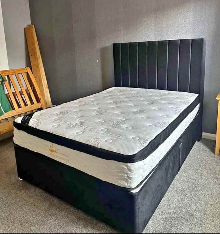 Double bed with mattress new condition 