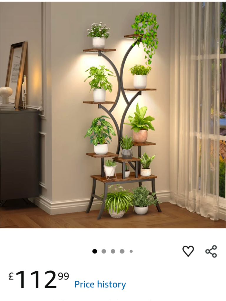 in dore Multi-Tier Plant Stand with Shelves  and grow lights brand new un opend 