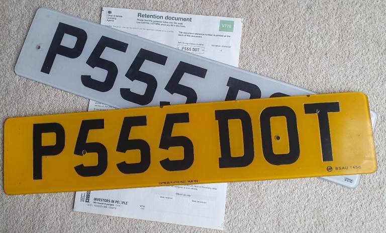 Personalised Private Vehicle Registration Number-P555 DOT