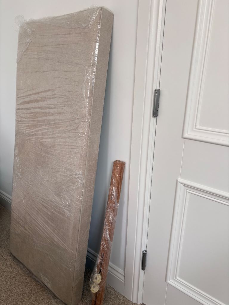 Beige Headboard for Double Bed