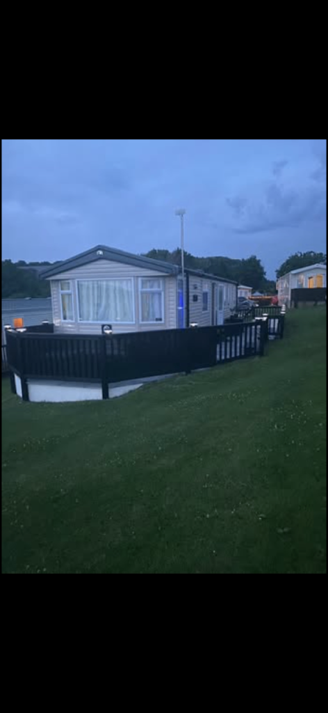 Sited static caravan