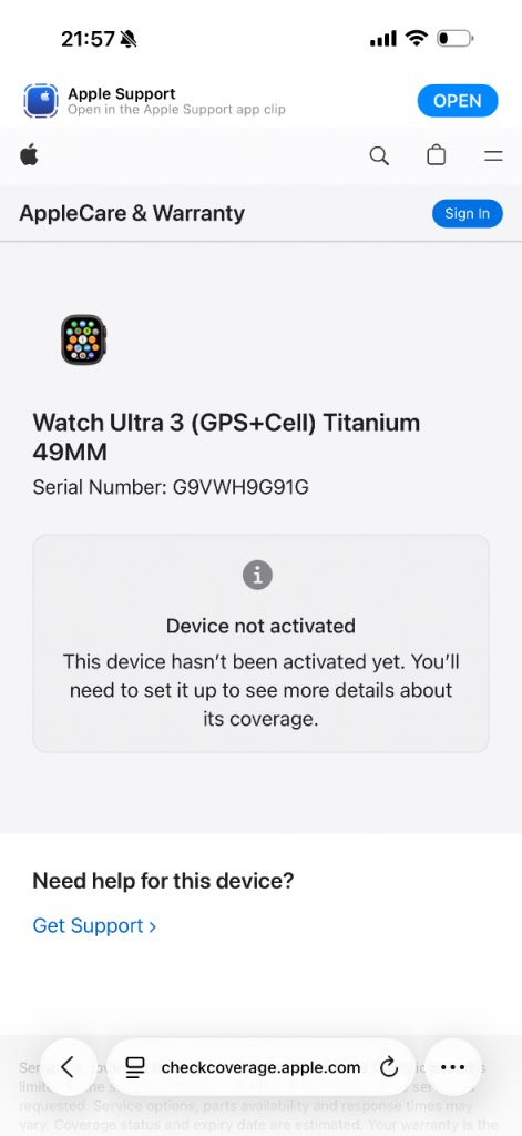 Apple Watch Ultra 3 - black titanium 