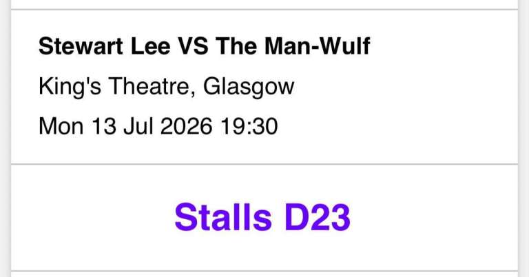 Stewart Lee vs Man/Wolf x 4