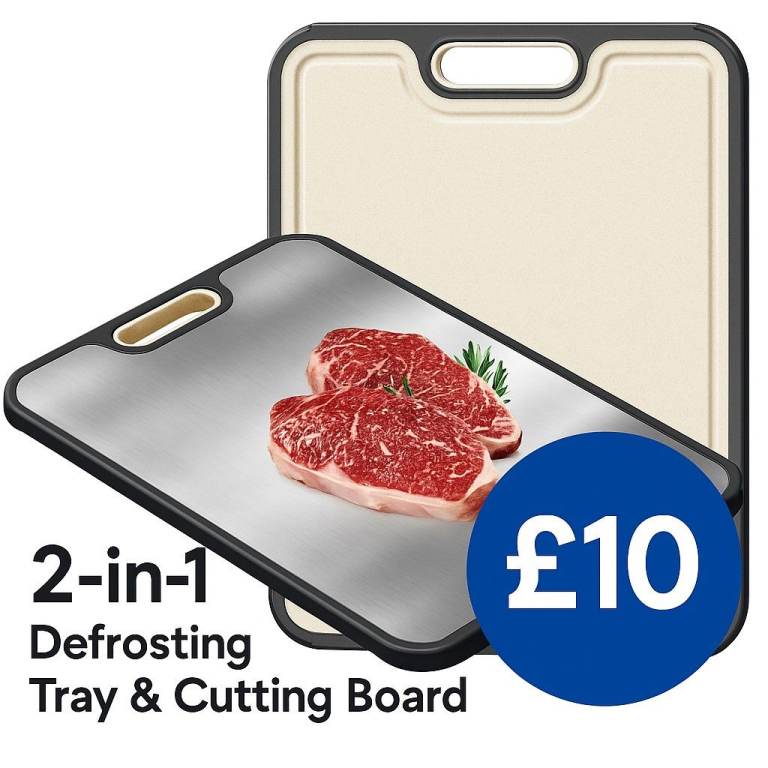 2-in-1 Fast Defrosting Board + Chopping Board  