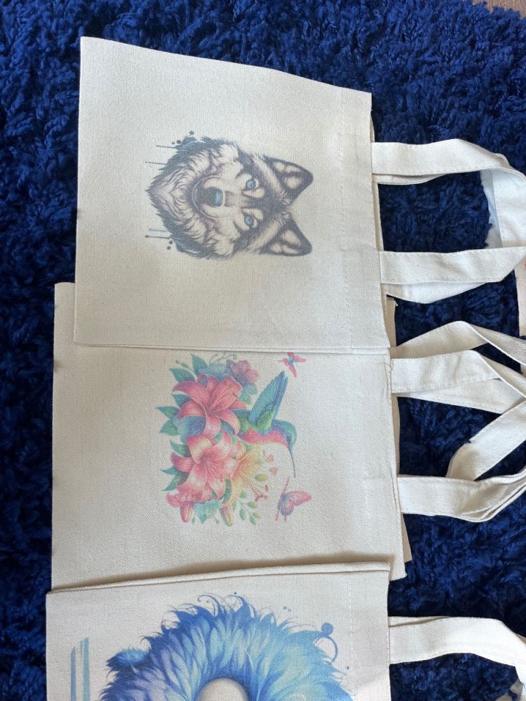 Small Canvas Tote Bags with Cartoon Designs – New