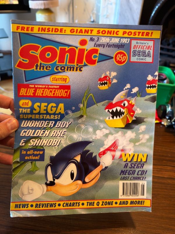Sonic the Comic Issue 3 – 26 June 1993 – Vintage SEGA Collectable