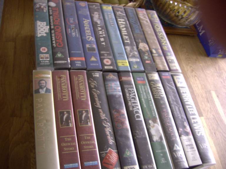VHS Videos Tapes Cassettes x20 Incl. Mainly Music + Film. Pavarotti, 3 Tenors, Jerry Lee Lewis +
