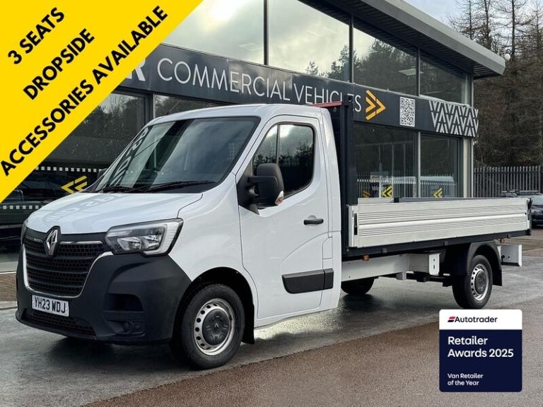 2023 Renault Master Dropside dCi ENERGY 35 Business 2.3 145 PS FWD LWB Euro 6 with 2 Keys, 6 Sp D...