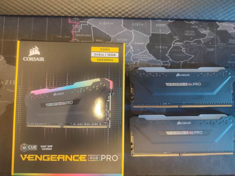 Corsair Vengeance RGB PRO Black (2x8GB) 16GB 3600MHz C16 DDR4 Memory Kit RAM